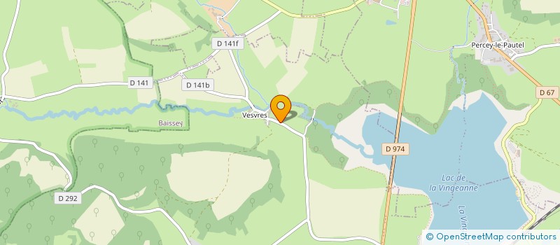 localisation de l'entreprise LA VINGEANNE EN CHEMINS à VILLEGUSIEN-LE-LAC
