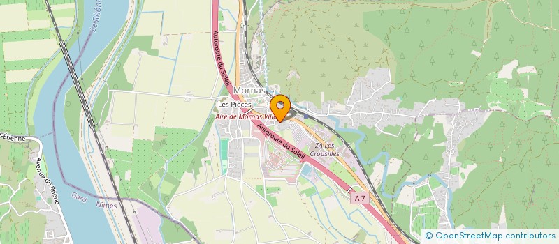 localisation de l'entreprise LA VIOLETTE  MORNAS