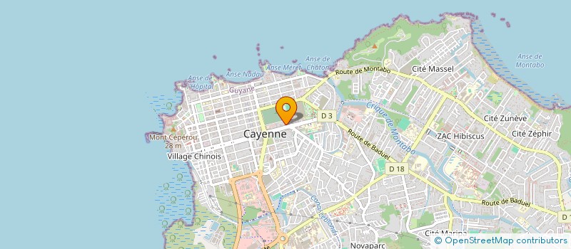 localisation de l'entreprise LA VIOLETTE  CAYENNE