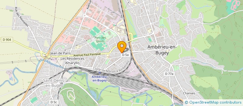 localisation de l'entreprise LA VIOLETTE à AMBERIEU-EN-BUGEY