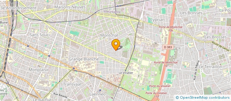 localisation de l'entreprise LA VIOLETTE AINDINOISE  LYON