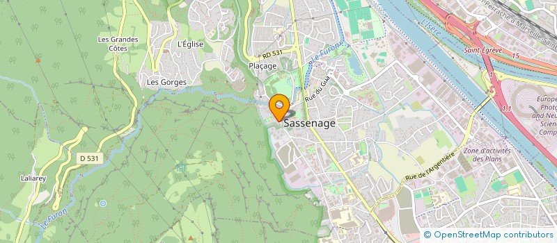 localisation de l'entreprise LA VIOLETTE DU FURON  SASSENAGE