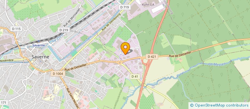 localisation de l'entreprise LA VIOLETTE-LE CAVEAU SAVERNOIS  MONSWILLER