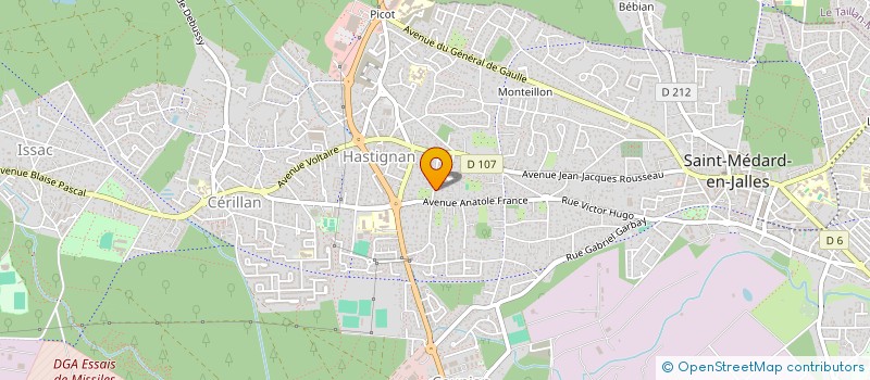 localisation de l'entreprise LA VIOLETTERIE  SAINT-MEDARD-EN-JALLES