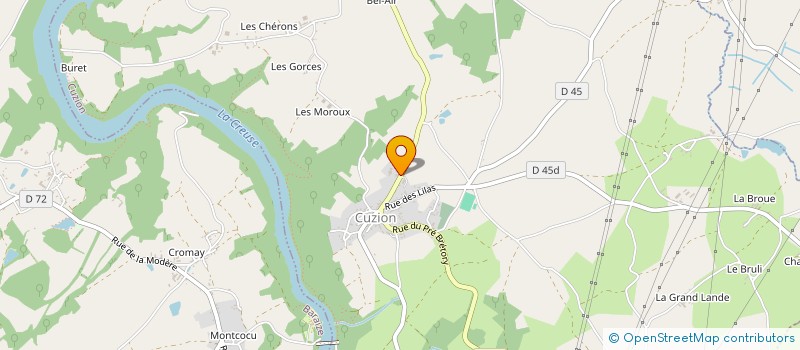 localisation de l'entreprise LA VIOLOUNE  CUZION