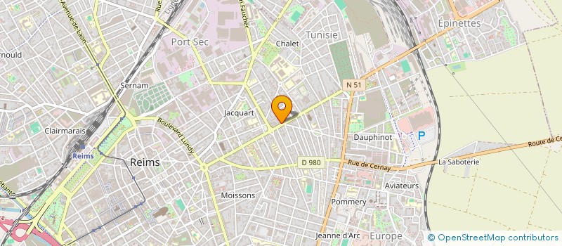 localisation de l'entreprise LA VIORNE  REIMS