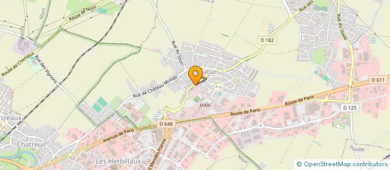 localisation de l'entreprise LA VIRGULE  CHAURAY