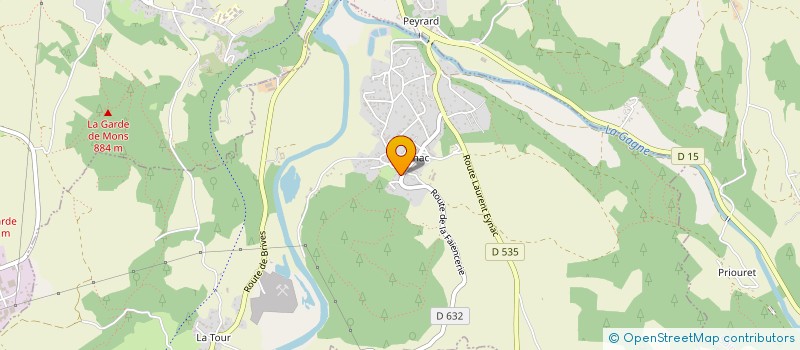 localisation de l'entreprise LA VIRTOURNE  COUBON