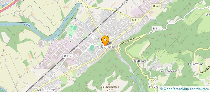 localisation de l'entreprise LA VISCAMINE  DOMENE