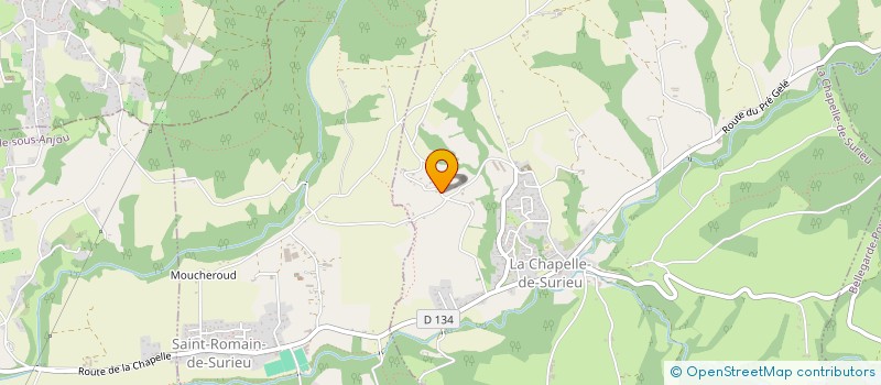 localisation de l'entreprise LA VISETTE à LA CHAPELLE-DE-SURIEU