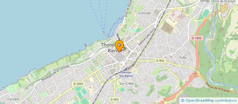 localisation de l'entreprise LA VISITATION à THONON-LES-BAINS