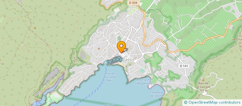 localisation de l'entreprise LA VISITE DES CALANQUES à CASSIS