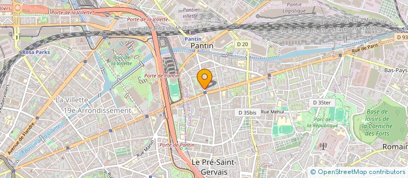 localisation de l'entreprise LA VISONERIE à PANTIN