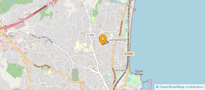 localisation de l'entreprise LA VISTA à ANTIBES
