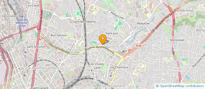 localisation de l'entreprise LA VISTE à MARSEILLE