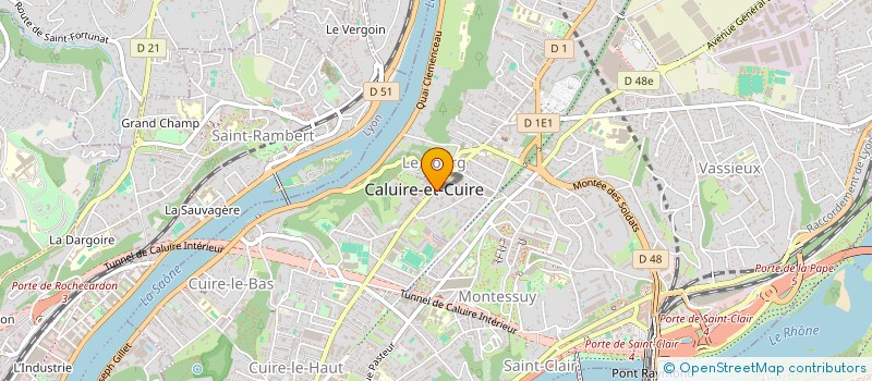localisation de l'entreprise LA VISTE  CALUIRE-ET-CUIRE