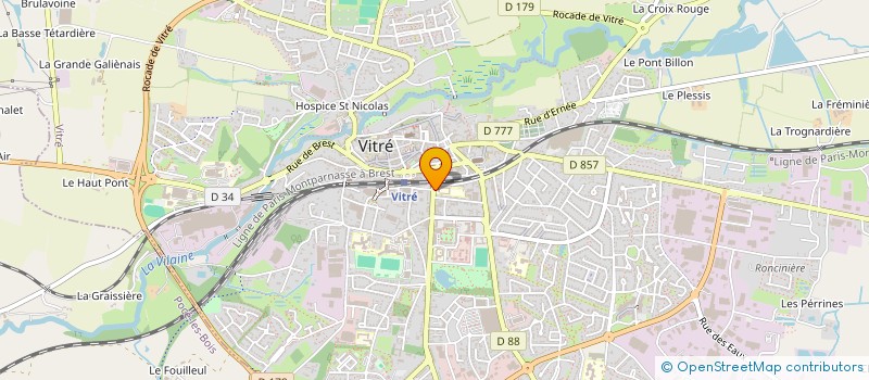 localisation de l'entreprise LA VITREENNE  VITRE