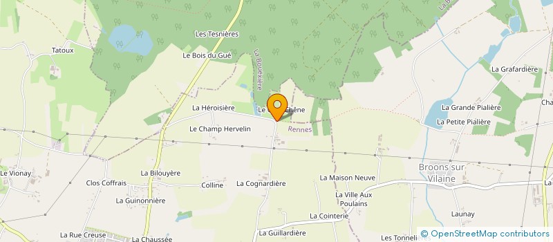 localisation de l'entreprise LA VITREENNE  SERVON-SUR-VILAINE