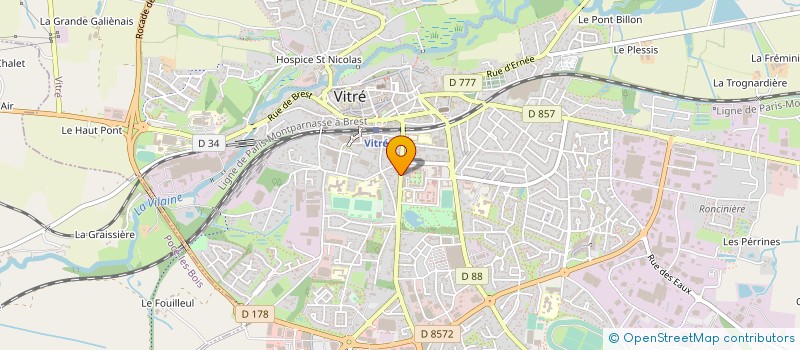 localisation de l'entreprise LA VITREENNE VOLLEY BALL  VITRE