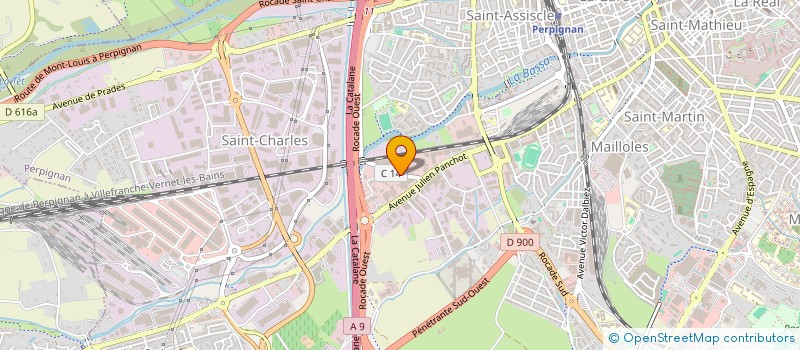 localisation de l'entreprise LA VITRERIE à PERPIGNAN