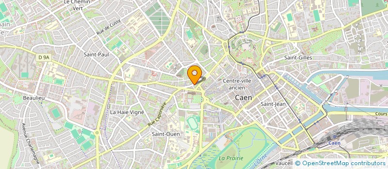 localisation de l'entreprise LA VITRINE à CAEN