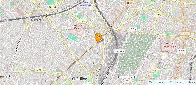localisation de l'entreprise LA VITRINE à CHATILLON