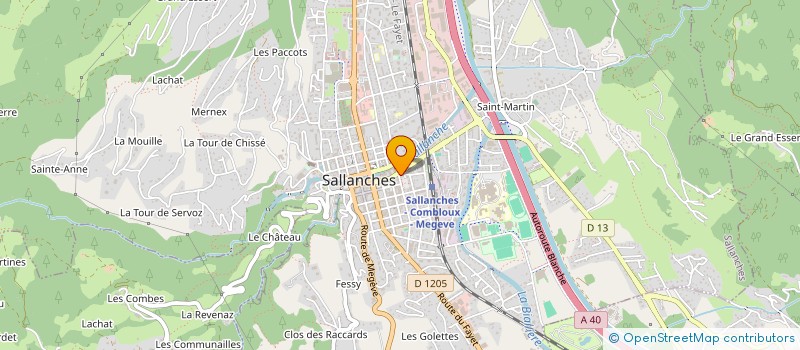 localisation de l'entreprise LA VITRINE MEDICALE PISSARD à SALLANCHES