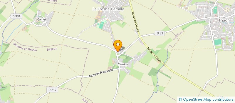 localisation de l'entreprise LA VITRINE PARTAGEE  LE FRESNE-CAMILLY