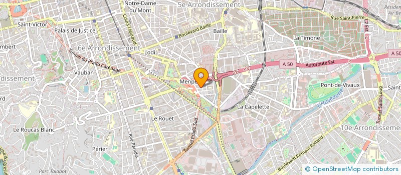 localisation de l'entreprise LA VIV'ALLURE  MARSEILLE