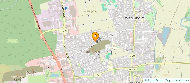 localisation de l'entreprise LA VIVA  KEMBS