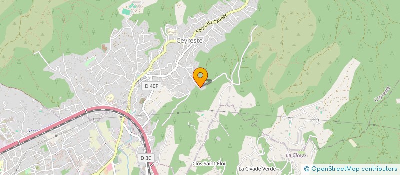 localisation de l'entreprise LA VIVANDIERE à CEYRESTE