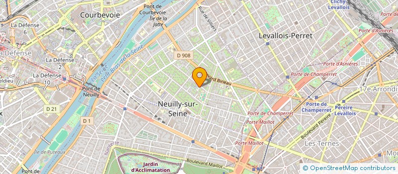 localisation de l'entreprise LA VIVIANE à NEUILLY-SUR-SEINE