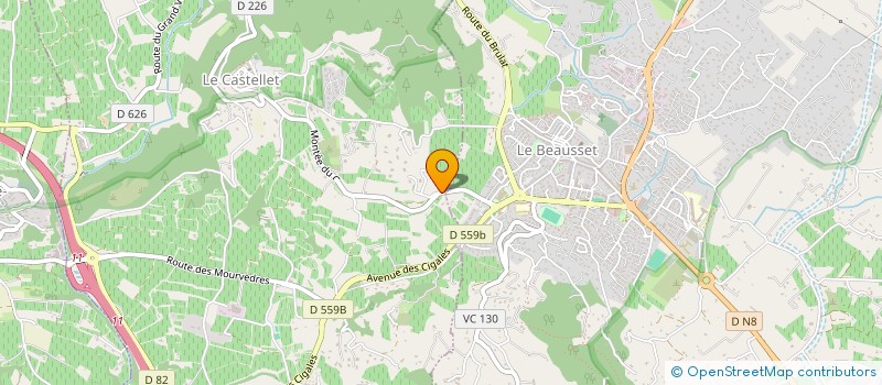 localisation de l'entreprise LA VIVONNE à LE CASTELLET