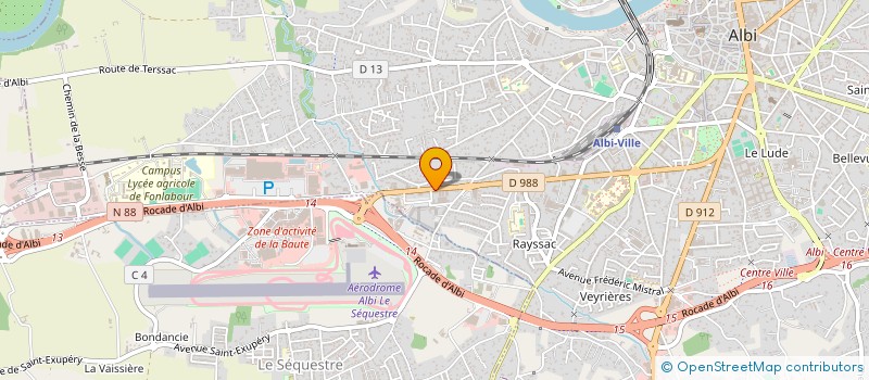 localisation de l'entreprise LA VOCALIERE à ALBI