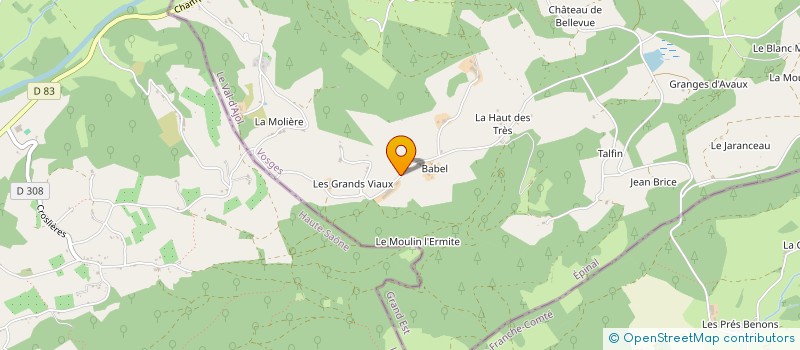 localisation de l'entreprise LA VOGE LAITIERE à LE VAL-D'AJOL