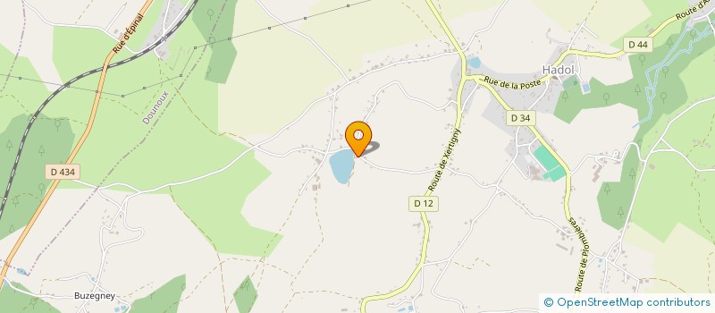 localisation de l'entreprise LA VOGE VTT  XERTIGNY