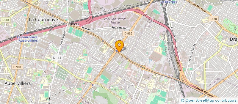 localisation de l'entreprise LA VOIE à LA COURNEUVE