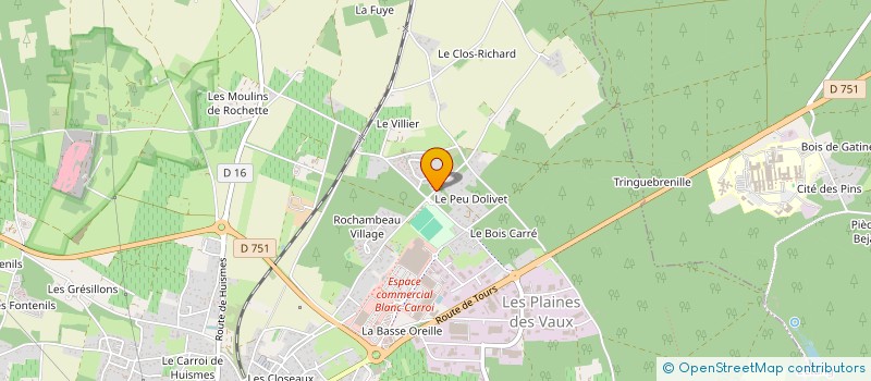 localisation de l'entreprise LA VOIE  CHINON