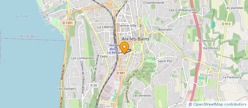 localisation de l'entreprise LA VOIE AIXPRESS à AIX-LES-BAINS