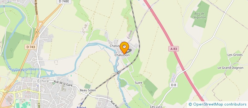 localisation de l'entreprise LA VOIE BLANCHE  SAINT GELAIS