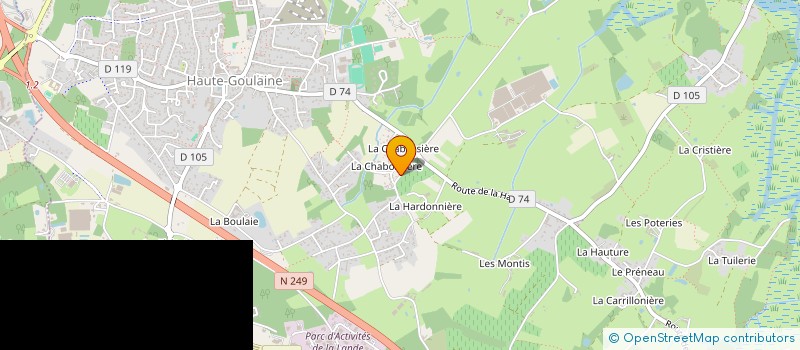 localisation de l'entreprise LA VOIE D'ARADIA à HAUTE-GOULAINE