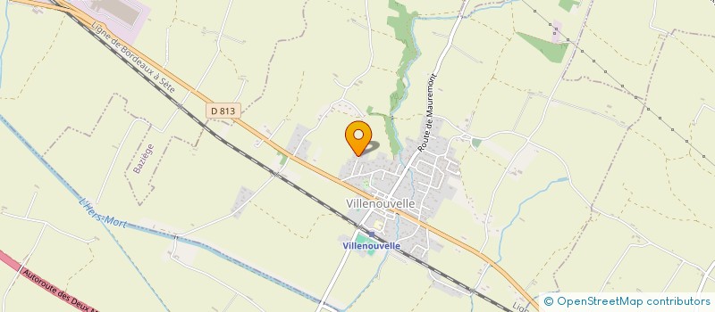 localisation de l'entreprise LA VOIE DE L'ART  VILLENOUVELLE