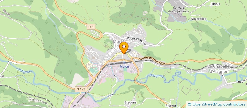 localisation de l'entreprise LA VOIE DE L'ECIR à MURAT