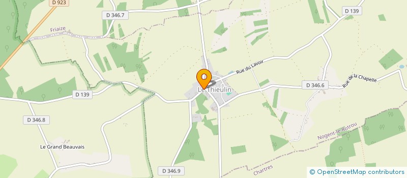 localisation de l'entreprise LA VOIE DE L ENERGIE ET DU MOUVEMENT VEM à LE THIEULIN