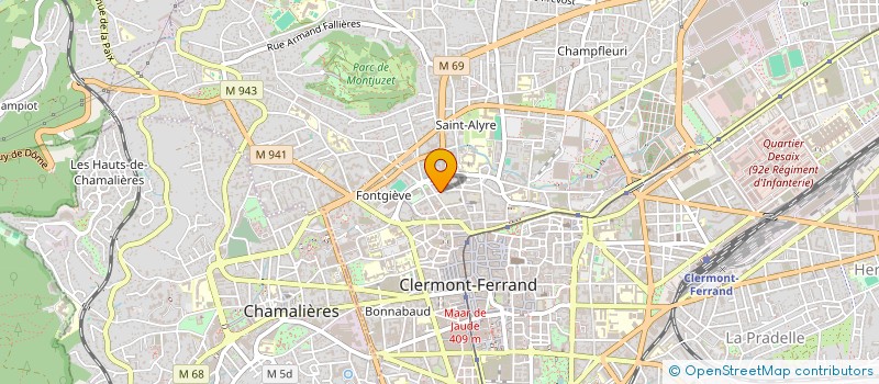 localisation de l'entreprise LA VOIE DE L'EQUILIBRE  CLERMONT-FERRAND