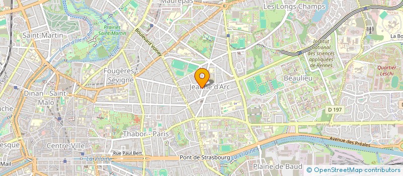 localisation de l'entreprise LA VOIE DES FORMES  RENNES