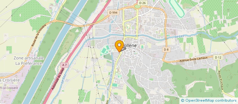 localisation de l'entreprise LA VOIE DES MAUX à BOLLENE