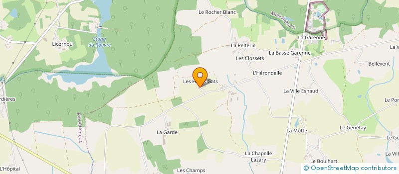 localisation de l'entreprise LA VOIE DES MOTS  MEILLAC