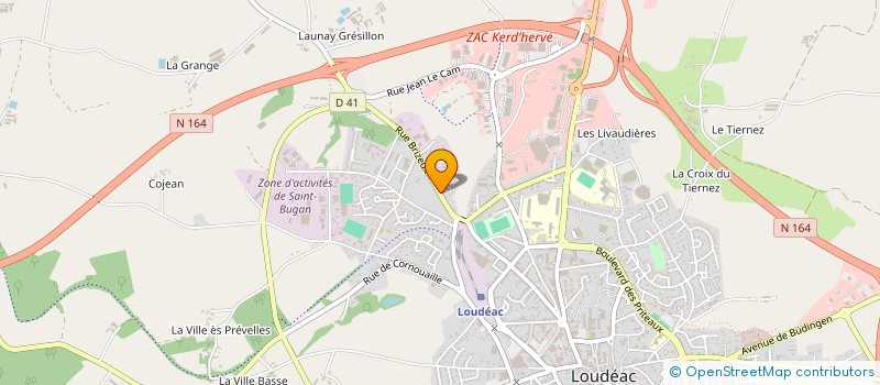 localisation de l'entreprise LA VOIE DOUCE LOUDEAC à LOUDEAC