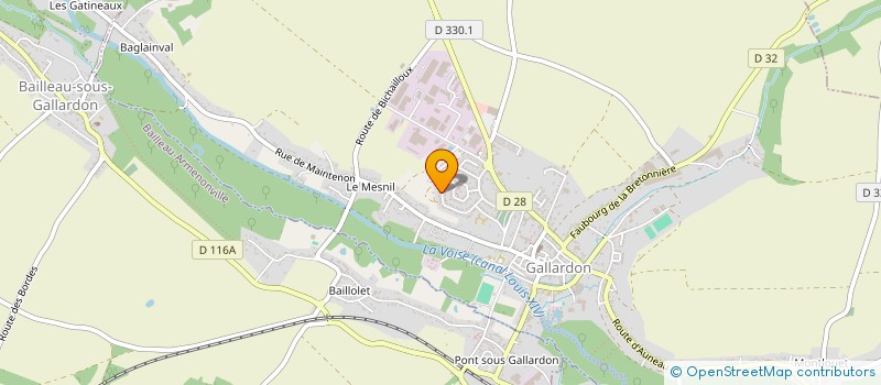 localisation de l'entreprise LA VOIE DU BIEN ETRE à GALLARDON